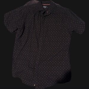 Men's Black Patterned Shirt